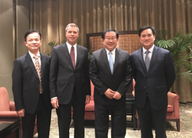 GASME Secretary-General Frank Cao with Guests