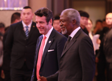 GASME Honorary Chairman Carlos Magarinos and Former UN Secretary-General Kofi Annan