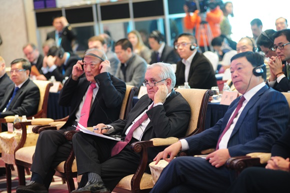 Mr. Li Wuwei and Mr. Jean-Pierre Raffarin