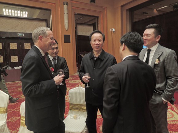 Causal talks of the attending guests—The Vice Mayor of Nanjing City and the leaders of GASME